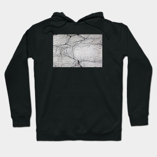 Cracked paint texture on asphalt Hoodie